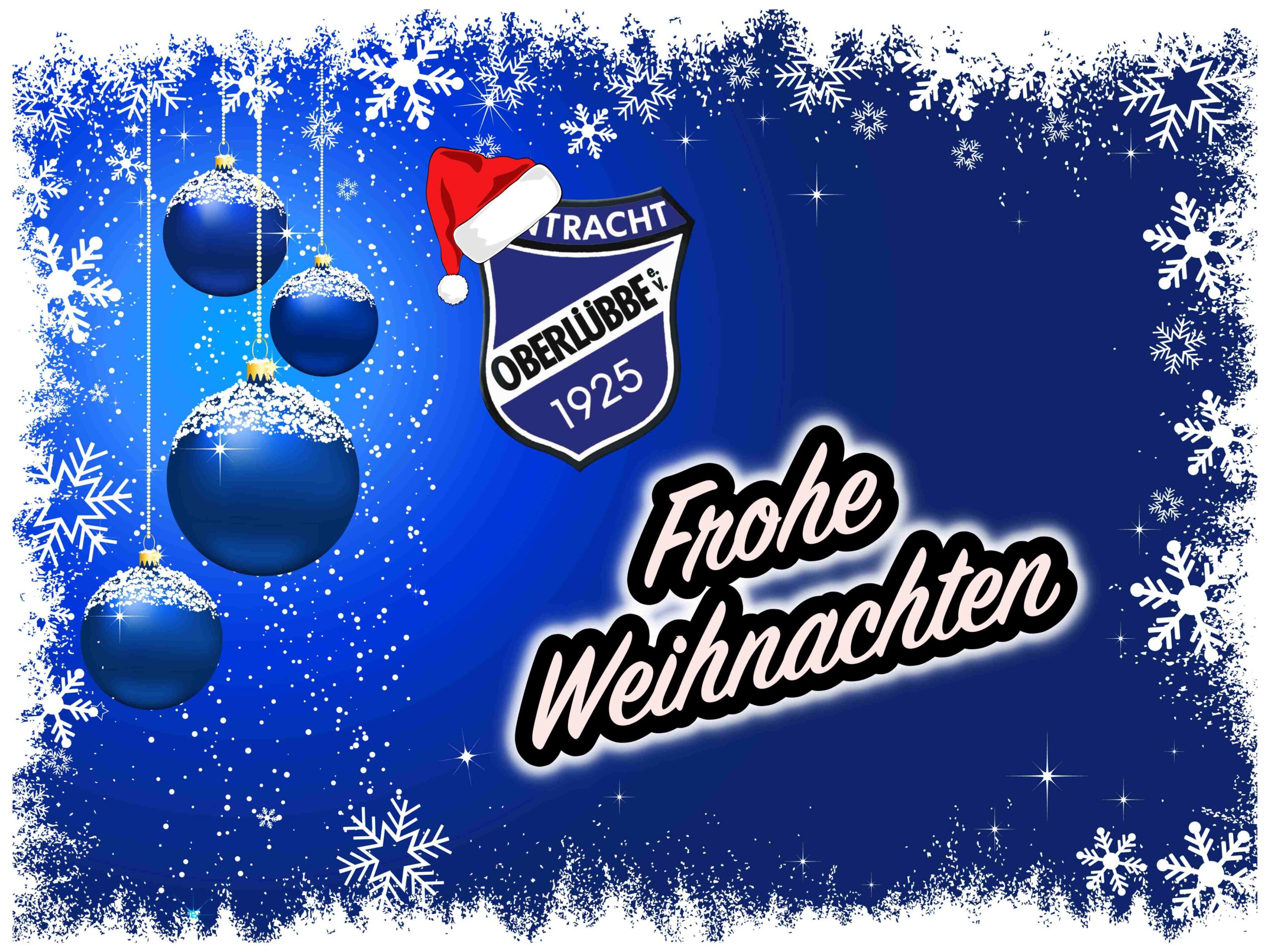 FROHE WEIHNACHTEN TuS Eintracht Oberlübbe e.V.